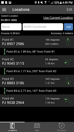 Captura de pantalla de Land Nav Assistant