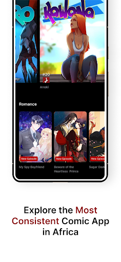 Captura de pantalla de Zebra Comics: Webtoons & Manga