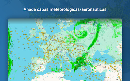 Captura de pantalla de Flightradar24 Flight Tracker