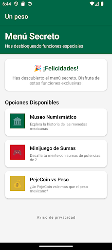 Captura de pantalla de 1 Peso 2025