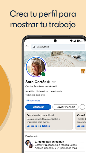 Captura de pantalla de LinkedIn: Red Profesional