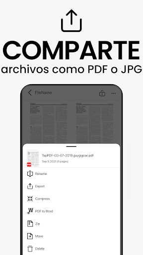 Captura de pantalla de Escáner a PDF - TapScanner