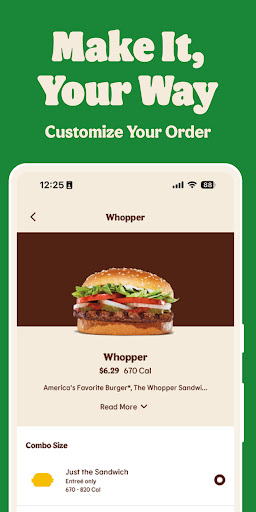 Captura de pantalla de BURGER KING® App