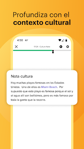 Captura de pantalla de Mango Languages