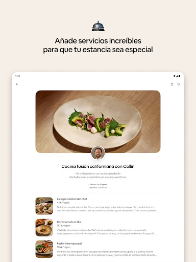 Captura de pantalla de Airbnb