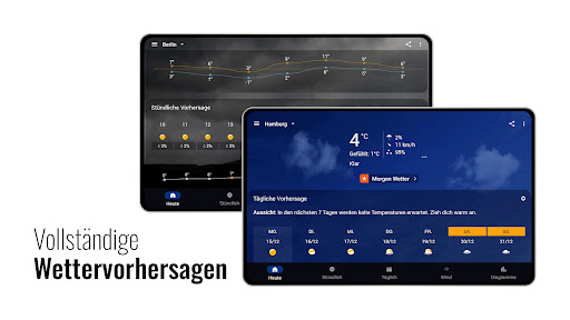 Transparente Uhr & Wetter Screenshot