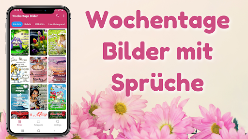 Wochentage Bilder mit Sprüche Screenshot