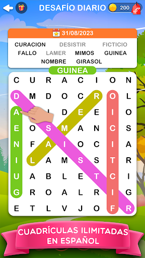 Captura de pantalla de Word Search 2: Sopa de letras