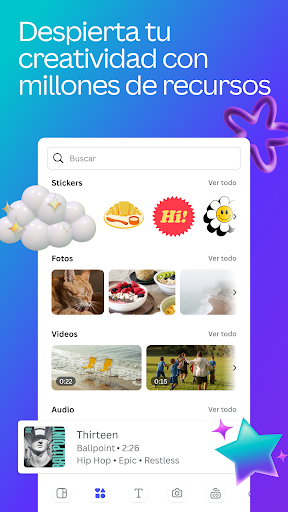 Captura de pantalla de Canva: Editor de Video y Fotos