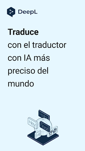 Captura de pantalla de Traductor de DeepL