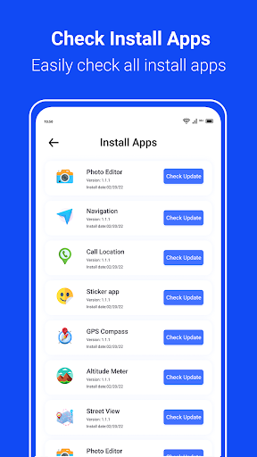 Captura de pantalla de Actualización de Software