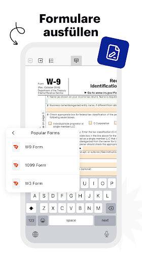pdfFiller: PDF-Editor Screenshot