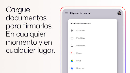 Captura de pantalla de Docusign