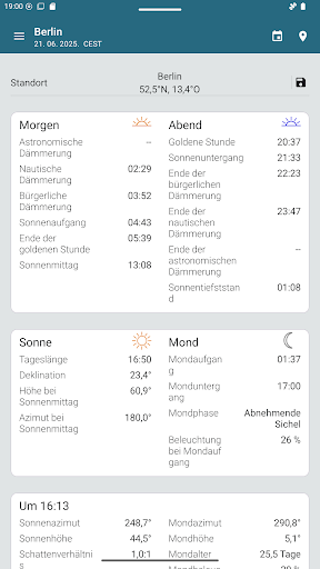 Sun Position Pro Screenshot