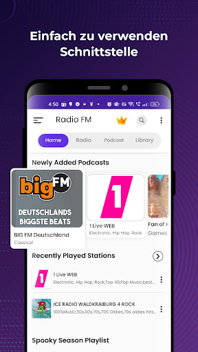 Radio FM: Live-Radio-App Screenshot
