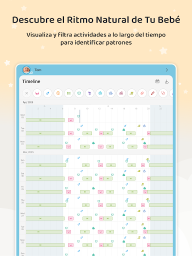 Captura de pantalla de Baby Daybook Lactancia materna