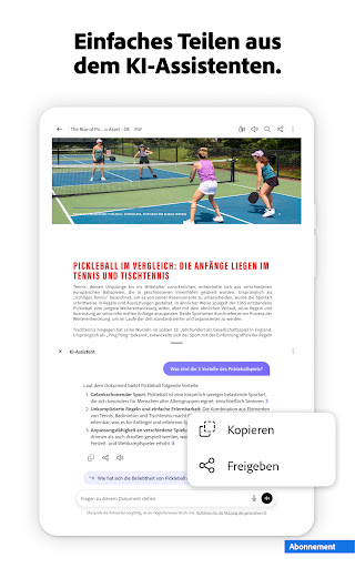 Adobe Acrobat Reader für PDF Screenshot