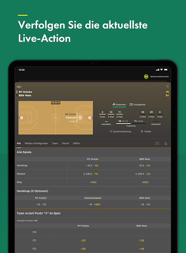 bet365 Sportwetten Screenshot