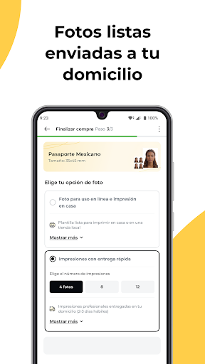 Captura de pantalla de Foto para ID & Foto Carnet