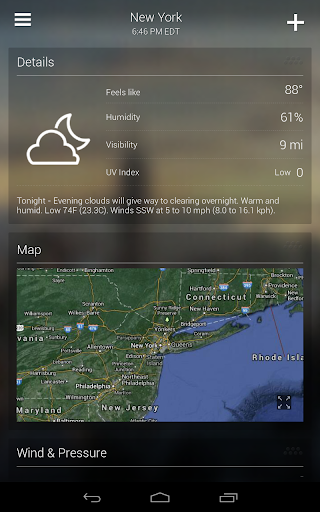 Yahoo Weather: Forecast & Maps screenshot