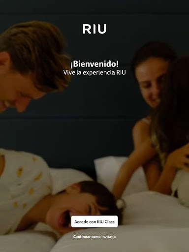Captura de pantalla de RIU Hotels & Resorts