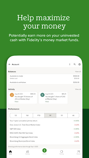 Fidelity Investments screenshot