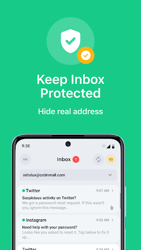 Captura de pantalla de Temp Mail - Correo temporal