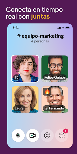 Captura de pantalla de Slack