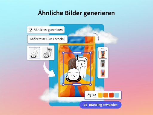 Adobe Express: KI Foto, Video Screenshot