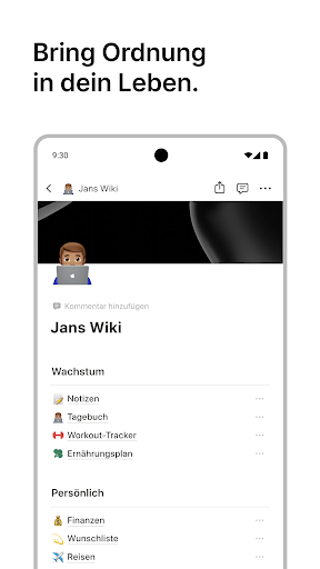 Notion: Notizen, Aufgaben, KI Screenshot