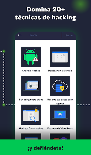 Captura de pantalla de Aprender hacking ético:HackerX