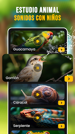 Captura de pantalla de Tonos de animales y pájaros