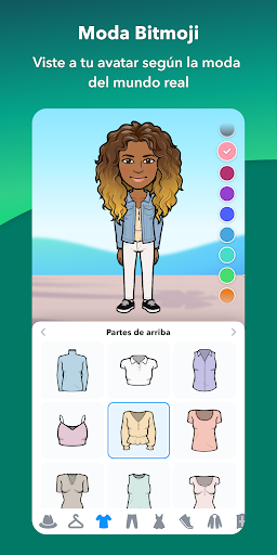 Captura de pantalla de Bitmoji