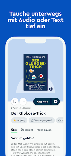 Blinkist: Buchzusammenfassung Screenshot