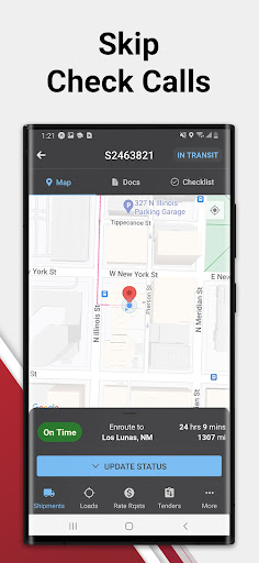 Captura de pantalla de MySpot Carrier