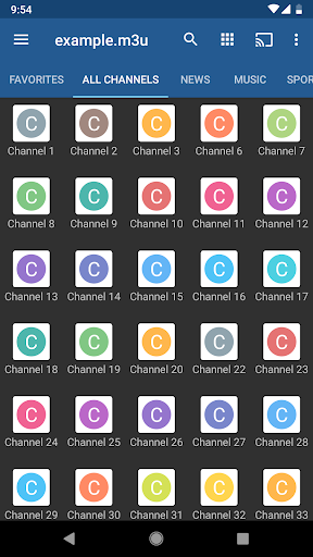 Captura de pantalla de IPTV Pro