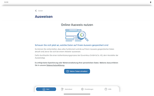 AusweisApp Bund screenshot
