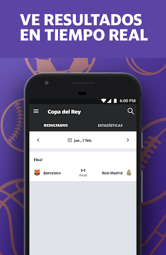 Captura de pantalla de Yahoo Deportes: Fútbol y más