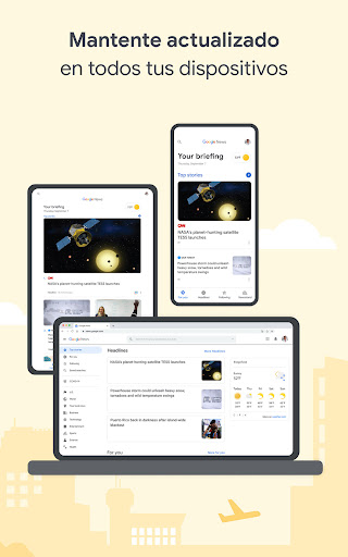 Captura de pantalla de Google News