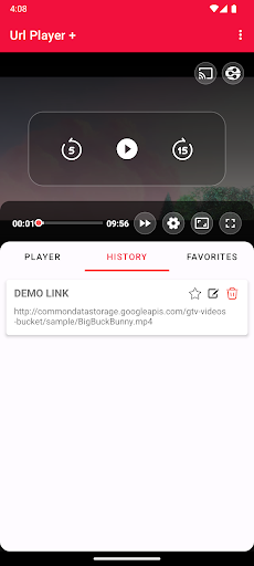 Captura de pantalla de Url Player +