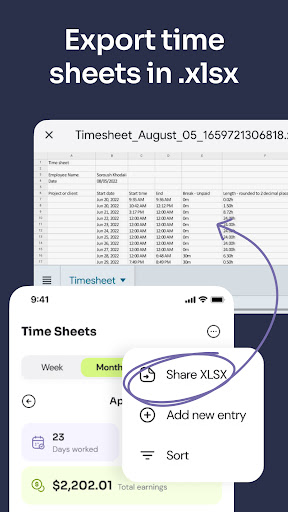 Time Clock: Easy Tracker screenshot