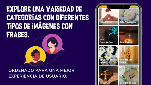 Captura de pantalla de Imágenes con Mensajes Bonitos