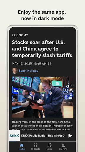 Captura de pantalla de NPR: National & Local News