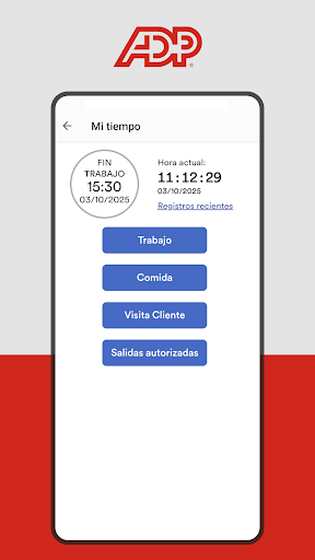 Captura de pantalla de ADP Mobile Solutions