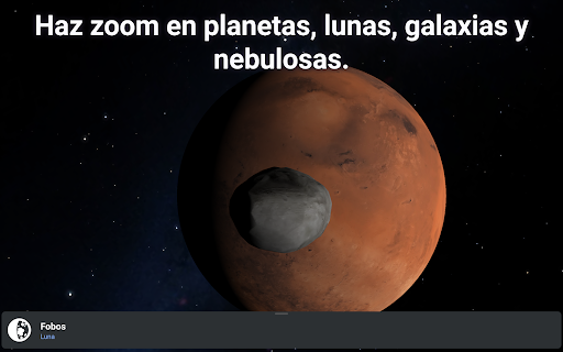 Captura de pantalla de Stellarium - Mapa estelar