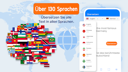 Sprachübersetzungs-App Screenshot