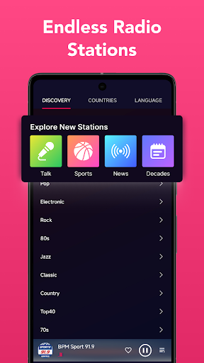 Captura de pantalla de FM Radio: FM y AM en Vivo
