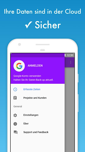 TSQ Arbeitszeiterfassung Screenshot