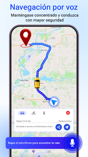 Captura de pantalla de Navegacion GPS y Mapamundi