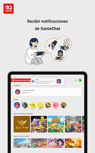 Captura de pantalla de Nintendo Switch App